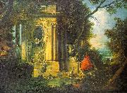 Jacques de la Joue Park Scene oil painting